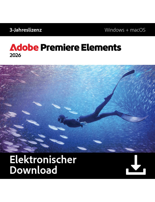 Adobe Premiere Elements 2026| 3 Jahre
