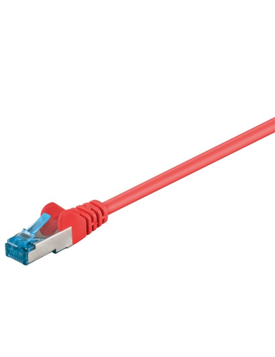 Goobay CAT 6A Patchkabel, S/FTP (PiMF), Rot 0,5m