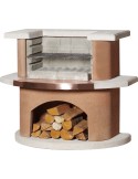 Grillbar Bologna – weiß‑terrakotta Beton‑Grillbar | ShopVola