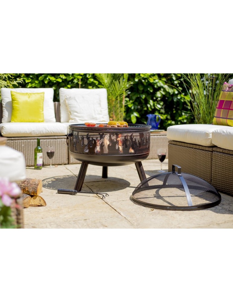 Feuerkorb Wildfire – Feuerstelle mit Grillrost | ShopVola