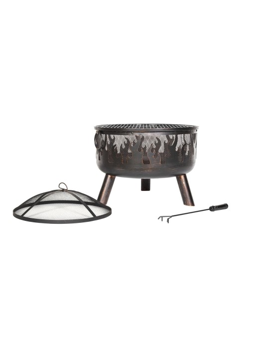 Feuerkorb Wildfire – Feuerstelle mit Grillrost | ShopVola