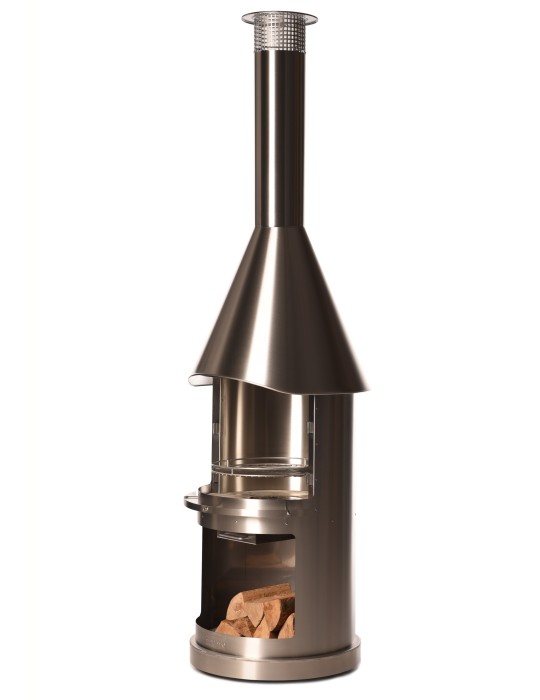 Kamin Sydney Edelstahl – Gartengrillkamin aus Edelstahl | ShopVola