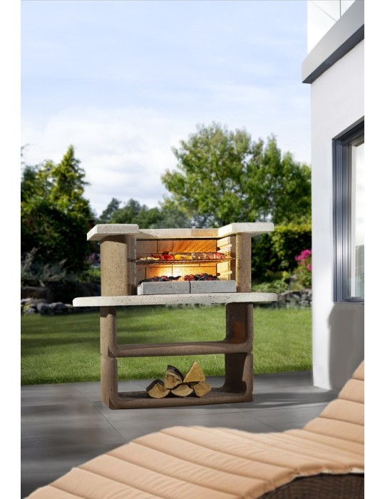 Grillbar Kansas – Beton Grillbar mit Ablagefläche | ShopVola