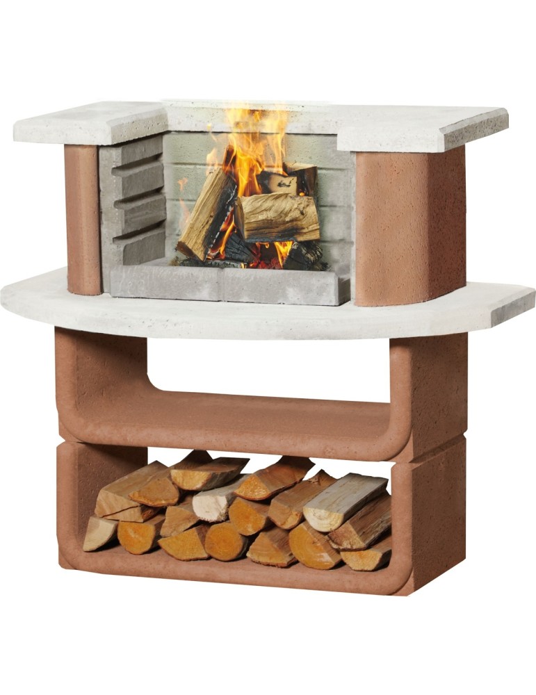 Grillbar Kansas – Beton Grillbar mit Ablagefläche | ShopVola