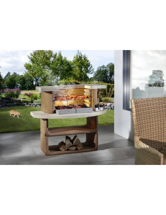Grillbar Kansas – Beton Grillbar mit Ablagefläche | ShopVola