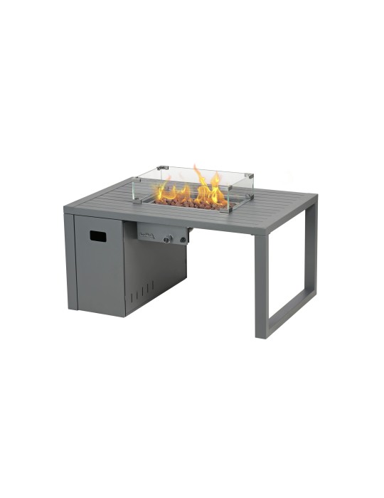 Loungetisch Lagos – Gas‑Feuertisch aus Stahl | ShopVola