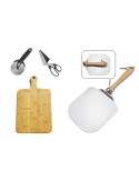 Pizza‑Set 4‑teilig – Servierbrett, Schieber & Cutter | ShopVola
