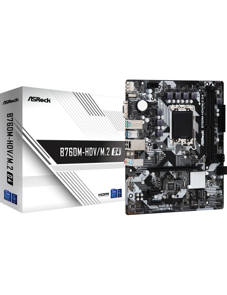 ASRock B760M-HDV/M.2 D4 Mainboard
