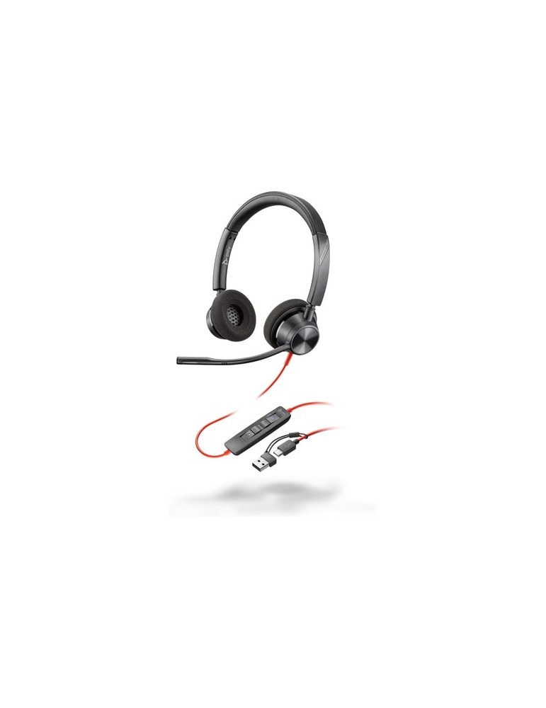 Poly Blackwire 3320 STEREO MS USB-C +USB-C/A ADAPTER