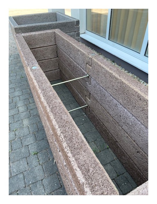 Schmales R-Form Länge 350 cm Hochbeet (S2)