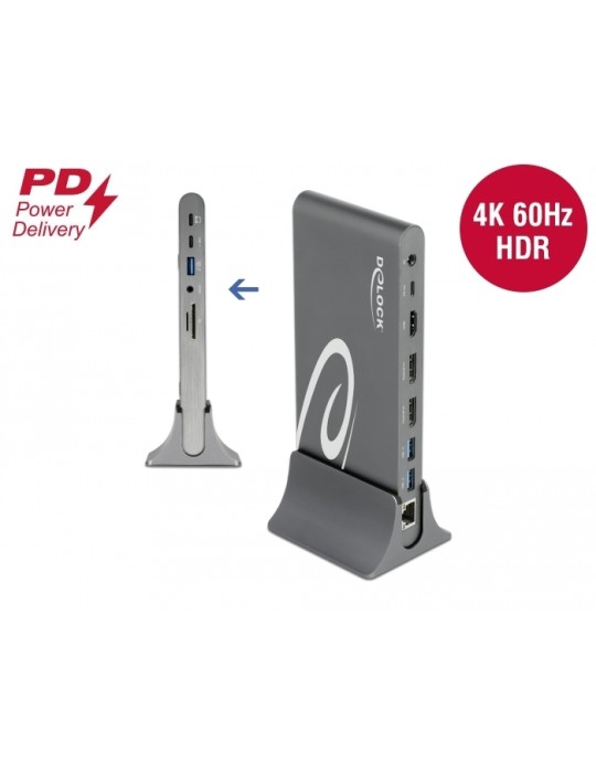 Delock USB Type-C™ DP 1.4 Dockingstation Triple 4K Display